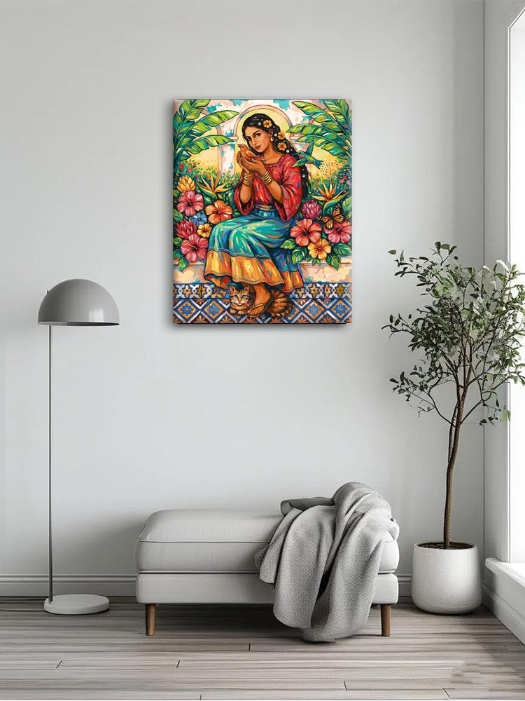 Woman and Bird