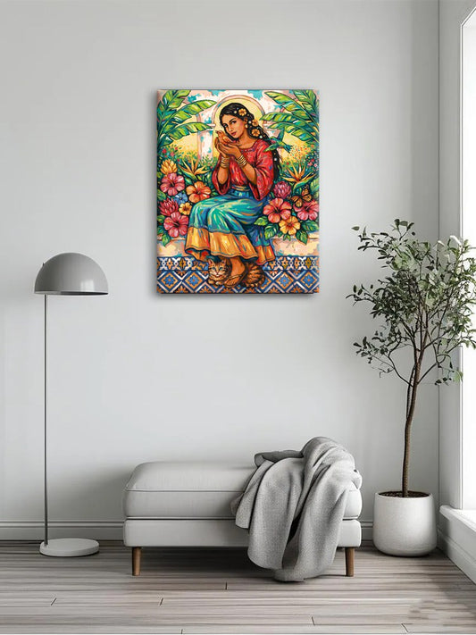 Woman and Bird