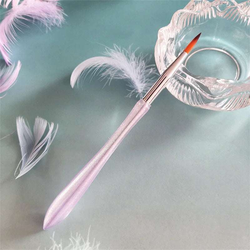 A pink crystal paintbrush